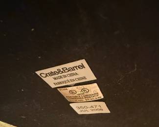 Crate & Barrel Vertical Pleated Table Lamp