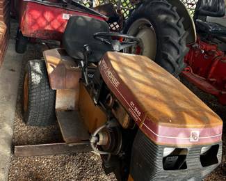 1980 Work Horse GT-1048 with trailer and several implements (plow and lawn mowing deck)-works well