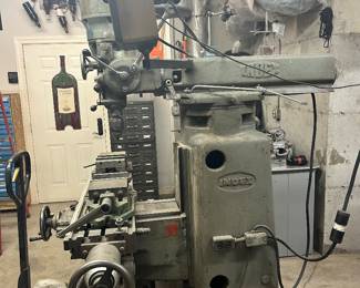 Index Machine and Tool Company: 3 phase milling machine with base, Model 4036X, Type COOO.