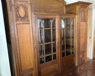 Mr. and Mrs Art Nouveau style wardrobe.