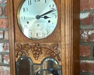 French style wall box regulator clock. German movement