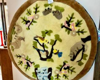Round sheepskin rug - Matty Sheepskin Company 38" diameter