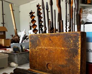 A Garage full of Vintage + Antique Tools