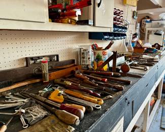 Garage of Vintage Tools
