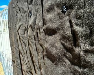 “The Peerless W Fur Robe” Late 1800's Manufactured Buffalo Fur Robe