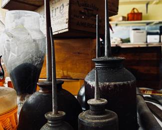 A garage full of antique tools and hardware