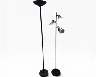 26 ModernBlackFloorLampsTorchiere3LightAdjustableSet