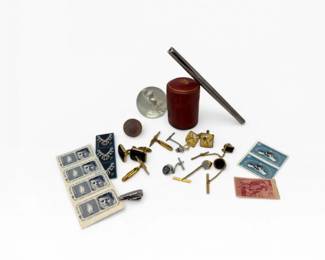 68 VintageMontBlancPenCufflinksStampsSulphideBearMarble