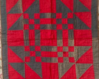 Primitive baby quilt