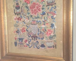 Antique Chinese embroidery 