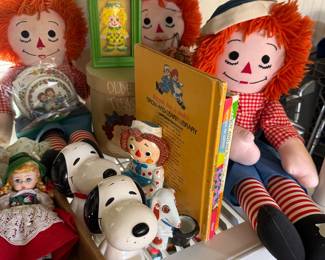 Raggedy Ann and Andy dolls and collectibles