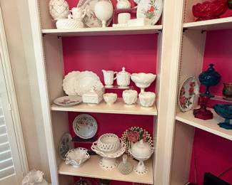 Lots of vintage milk glass and almost all of it is uranium!