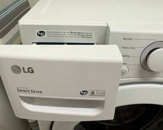 LG WM3400CW Front Load Washer and DLE3400W Electric Dryer Set