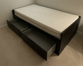 IKEA BRIMNES Daybed with 2 Drawers, Black