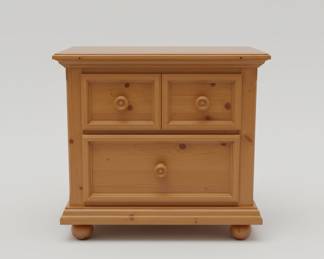 Broyhill Fontana Solid Pine Nightstand with Two Drawers
