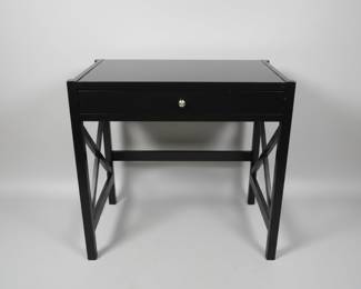 Modern Black Writing Desk with Drawer