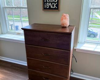 Mid-Century Modern Style Cherry Wood 4-Drawer Dresser
