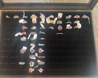 Brand new sterling silver and gemstone rings