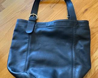 Coach Soho Duffle Black Leather Shoulder Bag