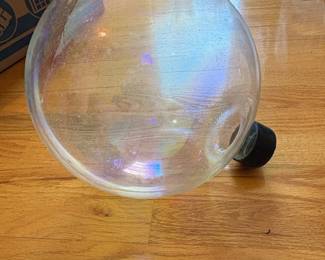 Large Iridescent Glass Sphere  Gazing Ball