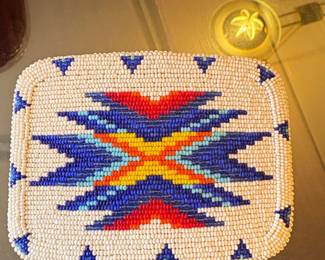 Native American Beaded Belt Buckle