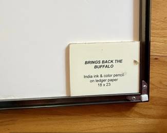 Donald F. Montileaux Brings Back The Buffalo Ledger Drawing sixth image