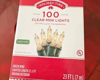Holiday Time Clear Mini Lights