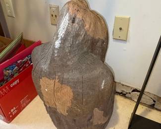 Carved Wooden Head Sculpture