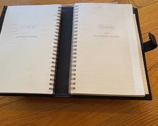 Coach Leather Planner and Address Book Set with Diary second image
