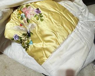 Embroidered Silk blanket