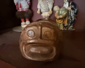 Haida Style Carved Wooden Bowl