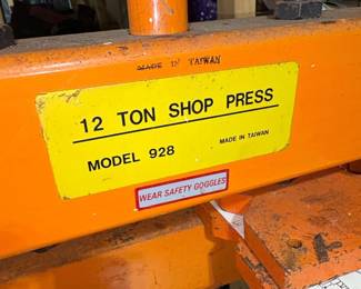 Ton Hydraulic Shop Press, Model third image