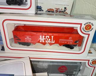 Bachmann HO Scale EMD GP Diesel Locomotive and M.S.t.L. Hopper Car