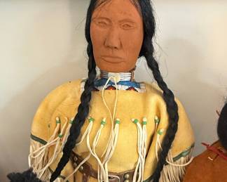 Vintage Sioux Beaded Hide Doll