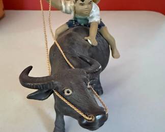 Boy Riding Water Buffalo Figurine  Shiwan Style second image