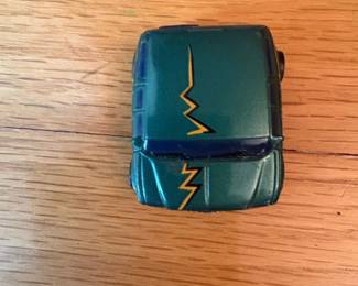 Hot Wheels Fandango Green DieCast Toy Van with Yellow Lightning Bolt Decals