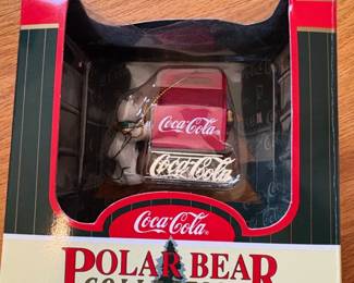 CocaCola Polar Bear Collection Vending Machine Ornament