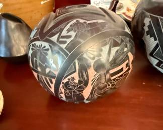 Acoma Pueblo Pottery Seed Pot by Dalawepi Ergil F. Vallo, Sr. second image