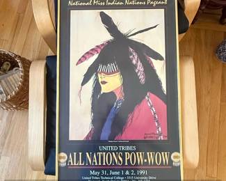 United Tribes All Nations PowWow Poster by Russell Parshall