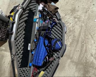 Hoyt Archery Compound Bow Package with Case and Arrows
