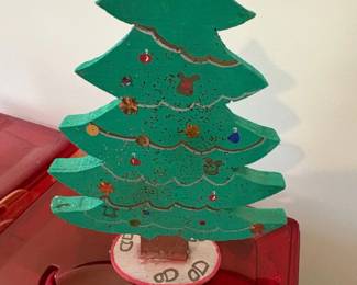 HandPainted Wooden Christmas Tree Decoration