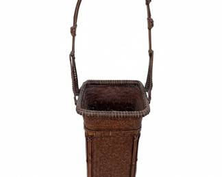 Japanese Ikebana Bamboo Basket