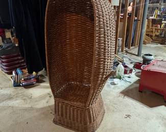 Vintage Wicker Porters Chair