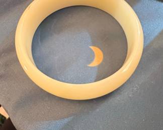 Carved Bakelite Bangle Bracelet