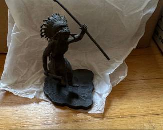 Bronze Sculpture of a Native American Chief by Carl Kauba