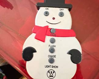 Christmas Light Remote Control Snowman