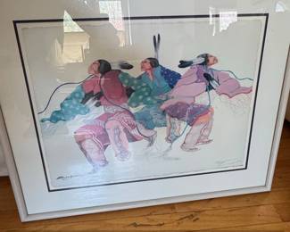 Signed Them Two Contestin Print by Sam English