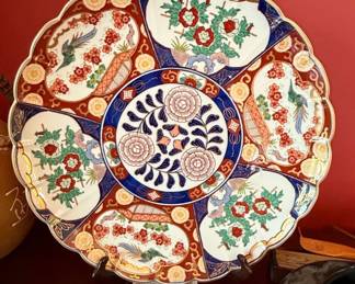 Gold Imari Hand Painted Porcelain Decorative Plate
