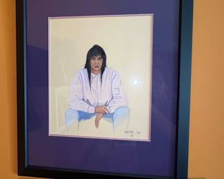 Dana Tiger Native American Portrait Painting 