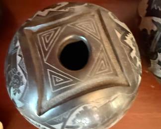 Acoma Pueblo Pottery Seed Pot by Dalawepi Ergil F. Vallo, Sr. third image